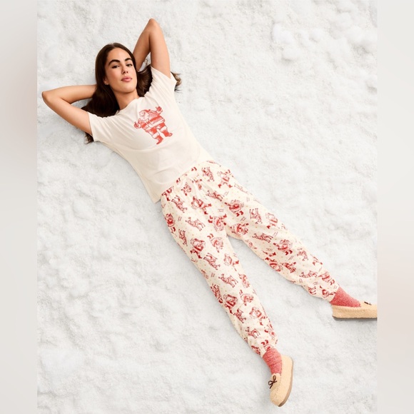 🆕 Old Navy Women's High-Waisted Flannel Pajama Jogger PJ Sleep Pants Bottoms S - Picture 2 of 16